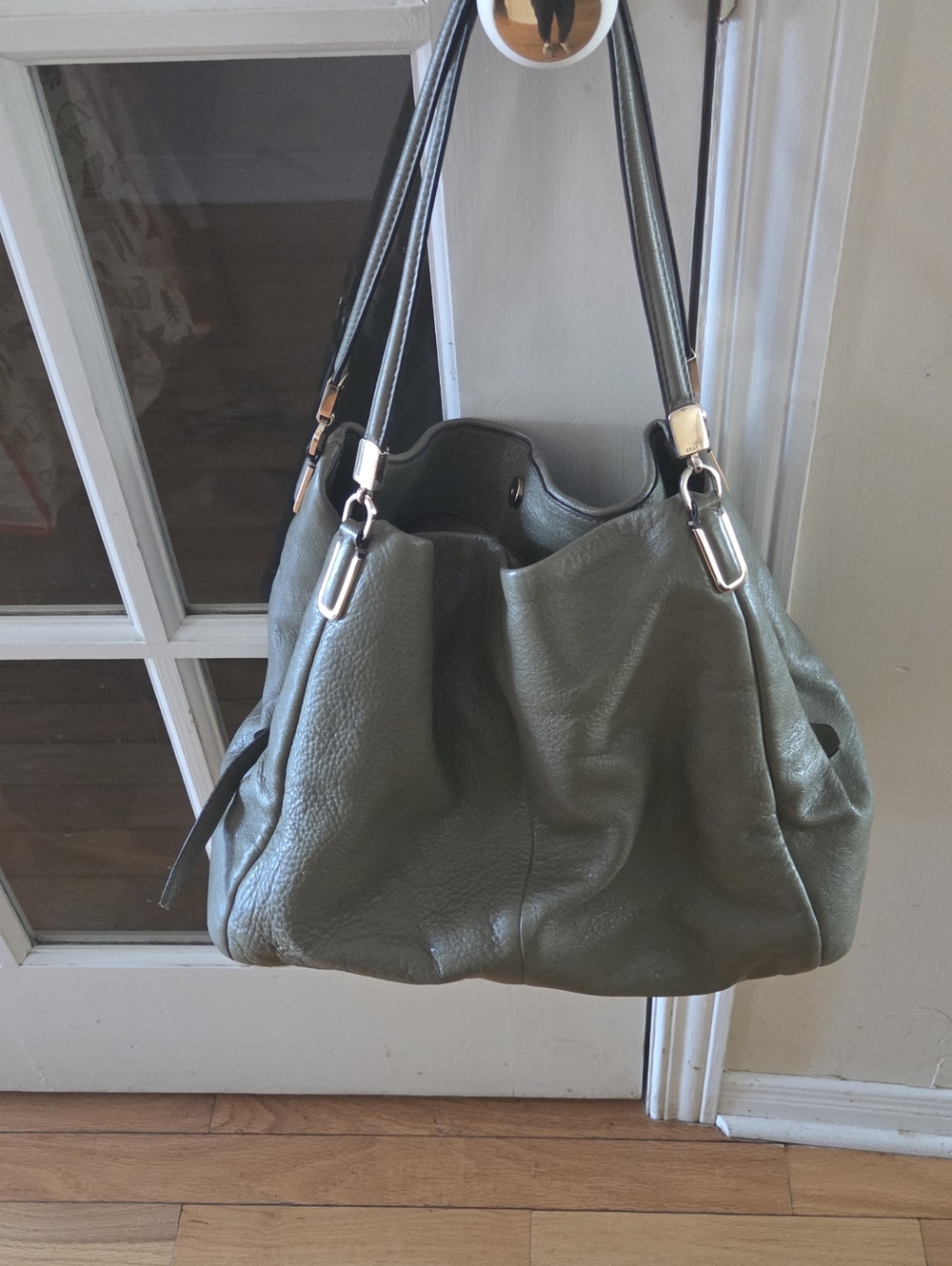 Coach Olive Green Women’s Soft Leather Tote Handbag